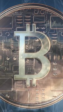 Bitcoin and the blockchain technology 4k