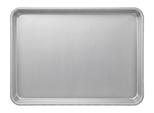 standard baking tray, a common kitchen utensil, isolated on transparent background