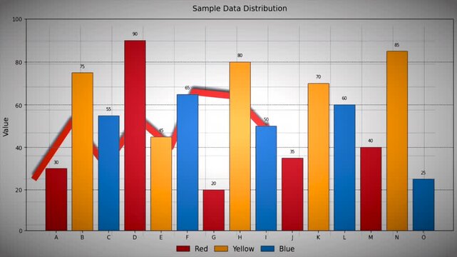 Generic animated business chart