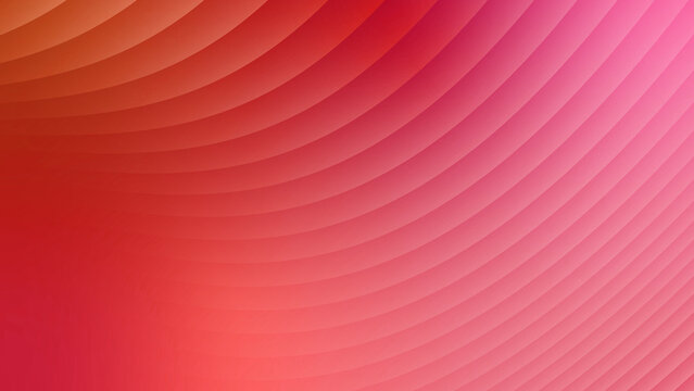 Abstract Pink and Red Gradient Wave Background With Soft Curved Lines and Smooth Texture