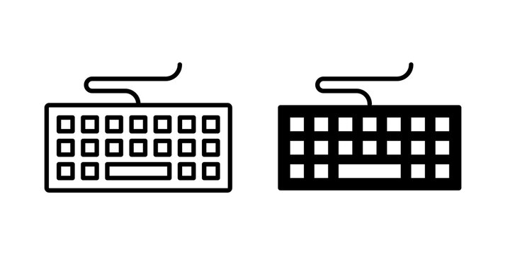 Keyboard icon flat clipart series