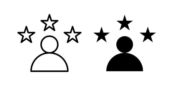 Customer satisfaction icon flat clipart series