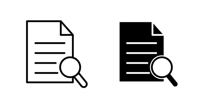 Research icon flat clipart series