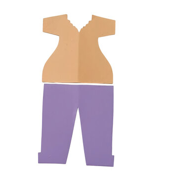 Minimalist of a stylized human silhouette in orange and purple minimalist human silhouette orange and purple colors