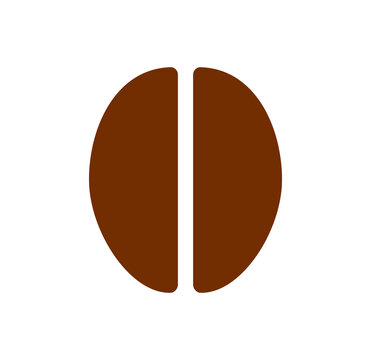 Coffee bean sign icon PNG illustration. Design element.