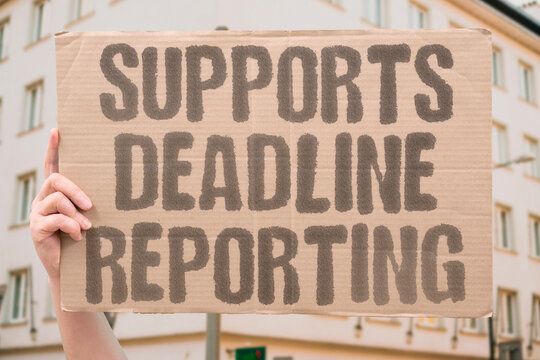"Supports Deadline Reporting" Children inquiry report due next. SUPPORTS. DEADLINE. REPORTING. CHILDREN. DUE.