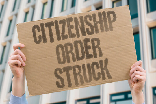 "Citizenship Order Struck" Birthright executive action blocked by court. CITIZENSHIP. ORDER. STRUCK. BIRTHRIGHT. BLOCKED.
