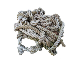 coil of rope isolated © popotepec