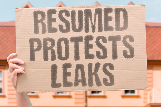 "Resumed Protests Leaks" Parliament returned after scandal. RESUMED. PROTESTS. LEAKS. PARLIAMENT. SCANDAL.