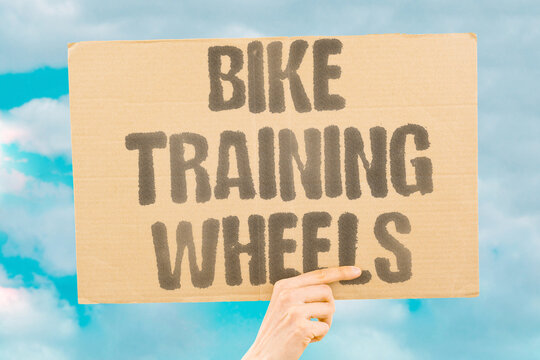 "Bike Training Wheels" Teaching kid to ride solo. BIKE. TRAINING. WHEELS. TEACHING. SOLO.