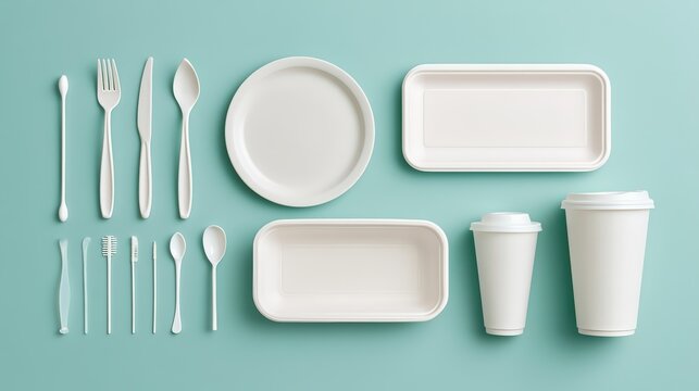 Sustainable Disposable Tableware and Packaging for Eco-friendly