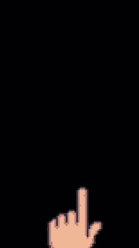 16 bit Finger Swipe Left Animation with Alpha Channel - 4K Portrait Vertical