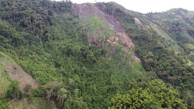 Lugar de finca en las monta&ntilde;as de colombia 