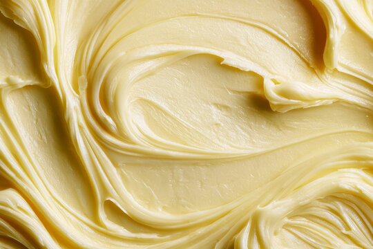 Butter spread with smooth texture displayed on a surface