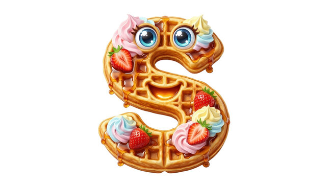 Kawaii letter T character, cute 3D alphabet balloon with smiling face, beige bubble font for nursery decor and kids learning