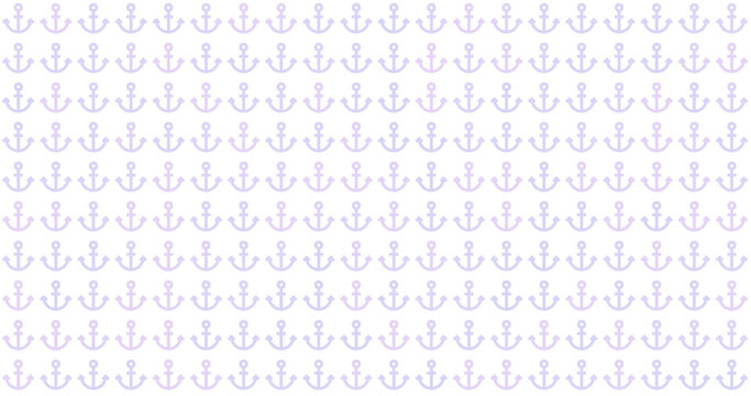 Anchor Pattern: A repetitive pattern of light purple anchors on a white background creates a nautical and maritime theme.