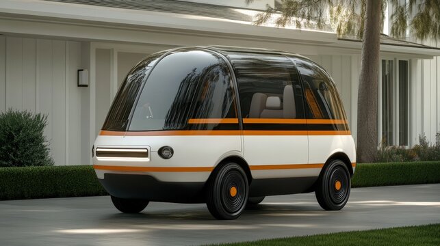 Futuristic Autonomous Vehicle Concept Design Showcasing Innovation in Mobility and Technology