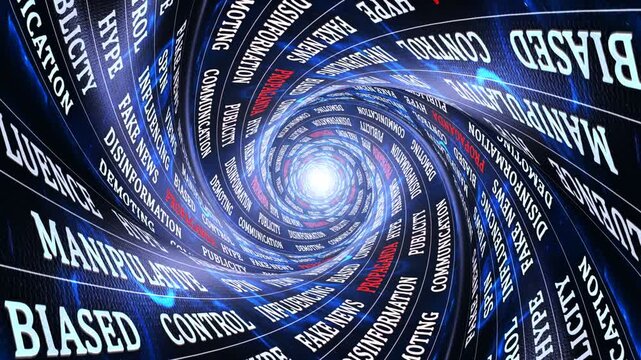 PROPAGANDA Keywords Animation on Tunnel Walls, Background, Loop
