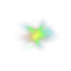 Fototapeta premium Rainbow light prism effect, transparent background. Hologram reflection, crystal flare leak shadow overlay.
