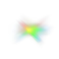 Fototapeta premium Rainbow light prism effect, transparent background. Hologram reflection, crystal flare leak shadow overlay.
