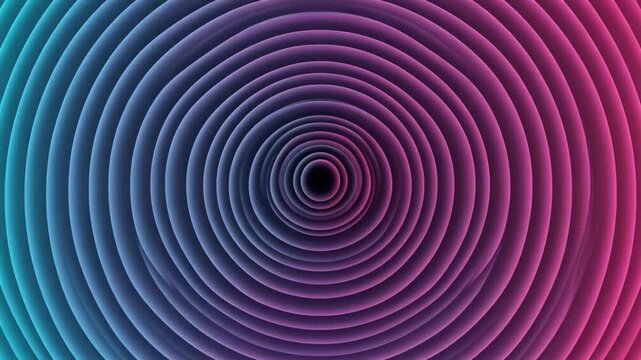 Abstract Concentric Gradient Tunnel 4K Generative AI