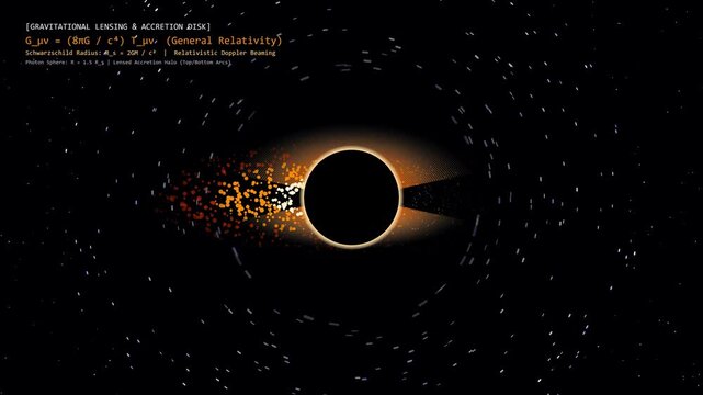 Black Hole with Gravitational Lensing and Accretion Disk in Relativistic Space
