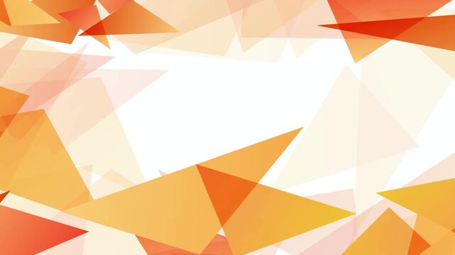 Geometric Orange Abstract Triangle Patterns 4K