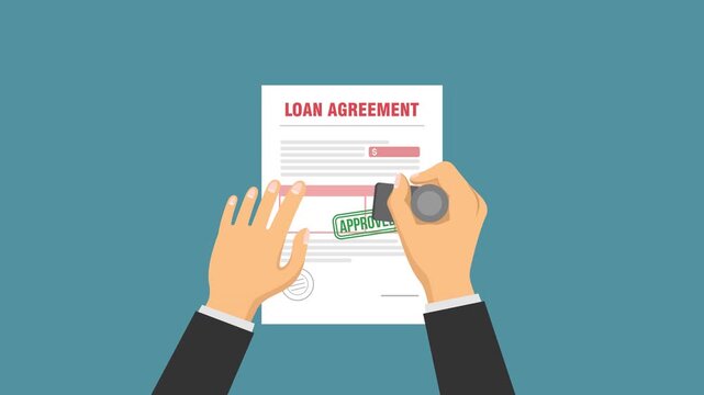 loan agreement approved video animation concept