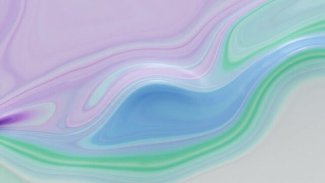 Abstract fluid waves in soft pastel colors