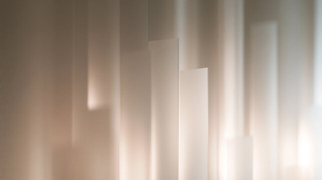 Minimalist Abstract Background with Vertical Geometric White Panels