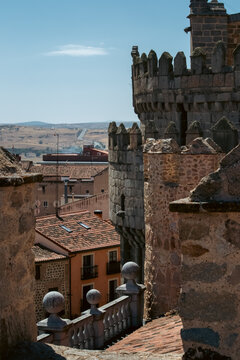 Apse of Cathedral of Avila Integrated into Fortified City Walls Spain