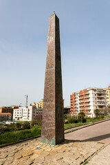 Fototapeta premium Cityscapes of The Obelisk of Enna Center of Sicily (Obelisco di Enna – Centro dalla Sicilia) in Enna Province, Sicily, Italy.