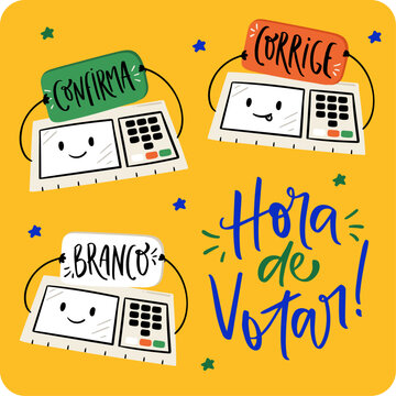 Time to Elections with Cute Brazilian Elections Machine