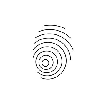 vector illustration of a fingerprint