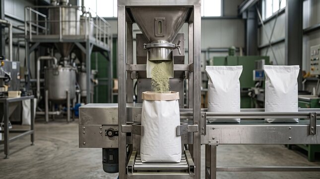 Neutral seaweed powder fills ingredient bags on line