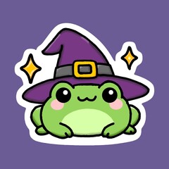 Fototapeta premium Witch frog during Halloween