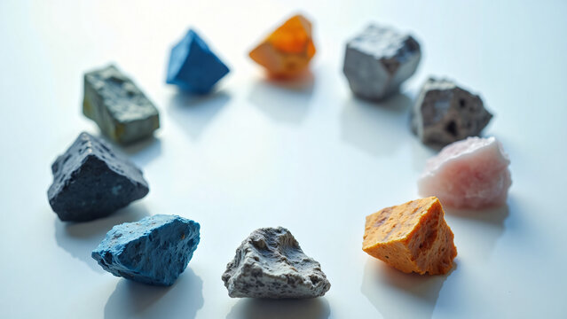 Lithium Cobalt Minerals Circular Arrangement