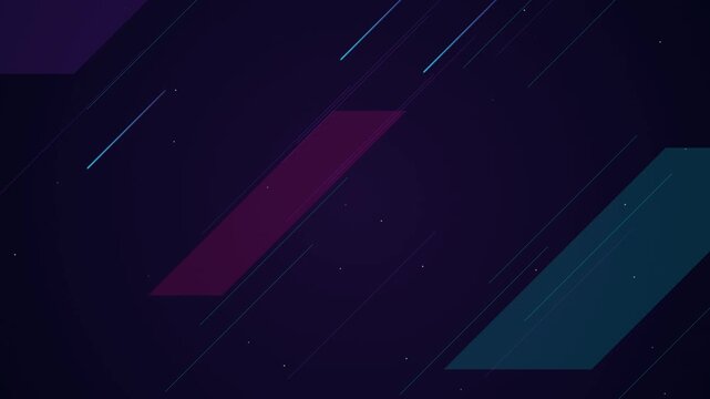 Abstract dark background with geometric shapes and light trails.