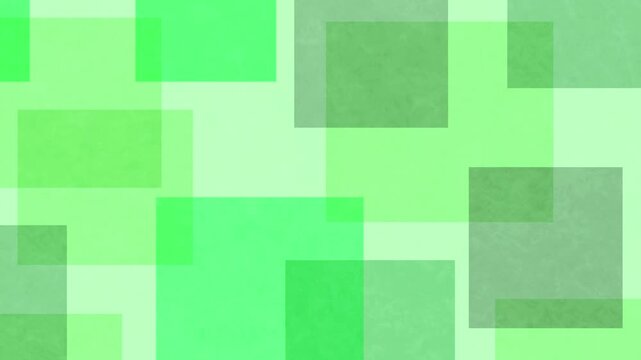 Overlapping Green Transparent Squares 4K