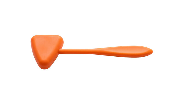 Orange reflex hammer for medical examination and neurological testing PNG Isolated on transparent background