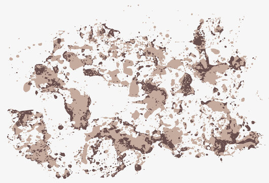 Abstract organic brush texture in rich coffee brown tones