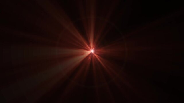 Animation red cc light rays Glitter, shiny, bright, flare footage Isolated white light rays, Shine or sun effect on cc light ray effect on black screen cc light 4K vidieo.