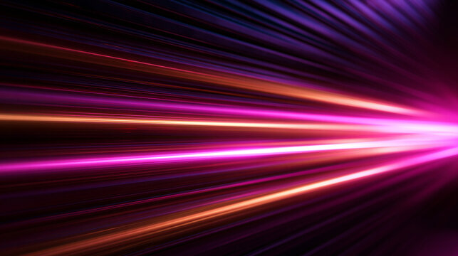 Futuristic High Speed Light Streaks Abstract Motion Background