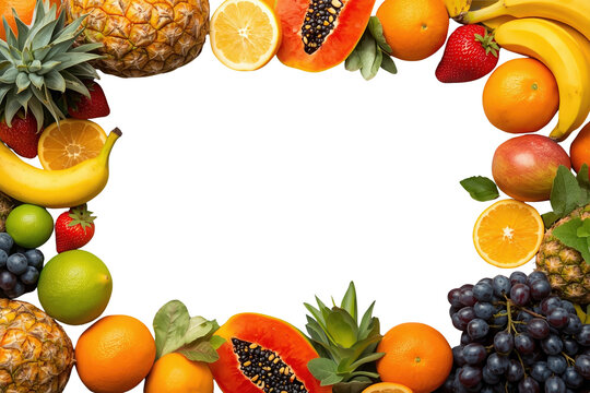 Tropical Fruit Border Frame