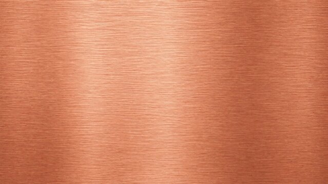 Close-up abstract texture of warm copper metal surface with subtle reflective grain and industrial finish