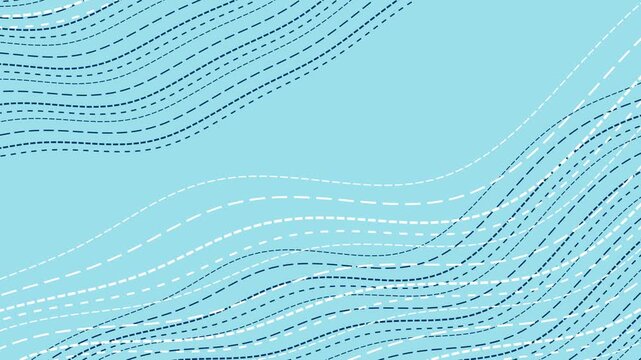 Abstract Flowing Dotted Lines 4K