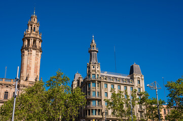 Fototapeta premium Famous Central Post Office Building in the City of Barcelona, Spain