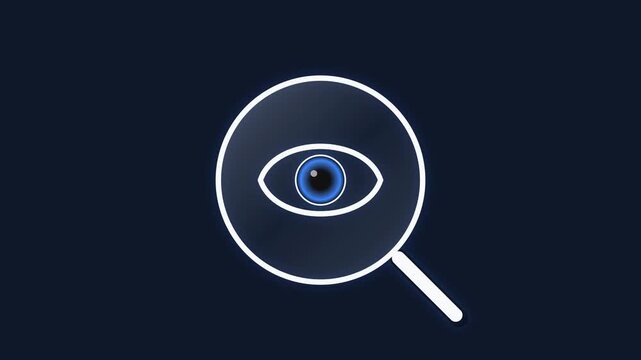 Biometric Eye Scan, Verification, and Data Upload Concept Animation