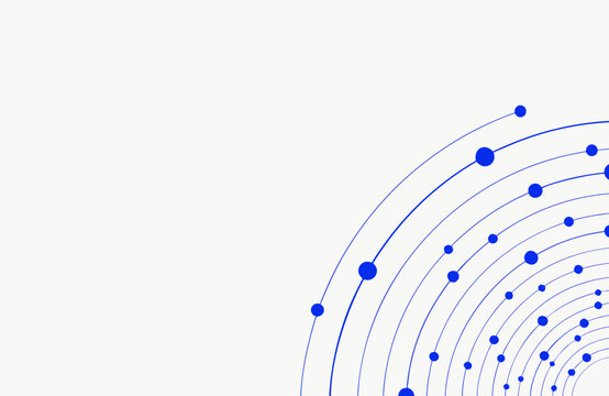 Connections Abstract Design with Blue Lines and Dots. Minimalist Network Illustration for Technology and Data Concepts.