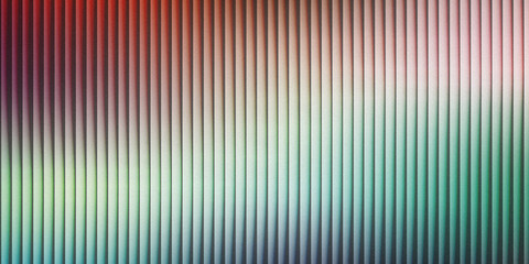 Abstract vertical ribbed texture pattern featuring a gradient of red white and green tones, background